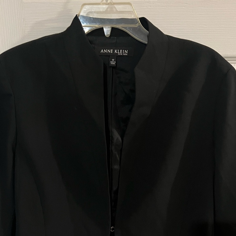 Anne Klein New York women’s blue lined suit jacket size 12
